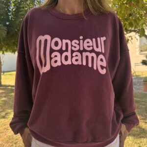 Sweat-Shirt "Monsieur Madame"